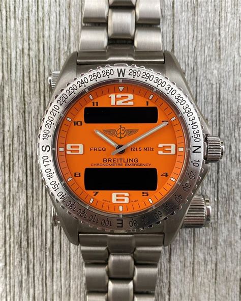 breitling professional emergency e76321 titanium|breitling emergency wrist watch.